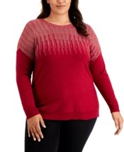 MSRP $66 Alfani Plus Size Sparkle Shoulder Sweater Size 3X - £17.92 GBP