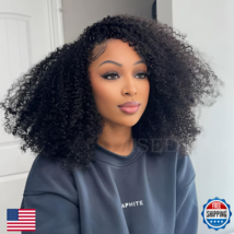 Isee Half Wig Afro Curly 3 In 1 Glueless Wigs Human Hair Seamless Kinky ... - $144.98