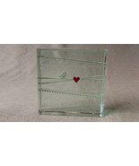 Etched Glass &#39;Always And Forever &#39; Love Birds Paperweight - $30.76