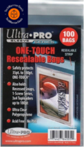 Ultra Pro Pack of 100 One Touch Resealable Poly 100 Count (Pack 1), Clear  - £16.48 GBP
