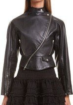 Alaia Assymetrical Biker Motorcycle Leather Jacket Coat US 8 Medium / FR 42 - $5,630.00