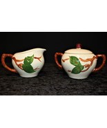 Franciscan Apple Creamer and Sugar Bowl with Lid, England - $25.00