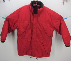 MARLBORO COUNTRY STORE RED DOWN PARKA JACKET SIZE LARGE ADULT NYLON LINI... - £60.38 GBP