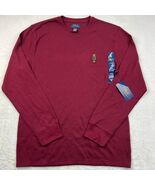 Ralph Lauren Polo Shirt Mens Large Red Pullover Long Sleeve Classic Fit L - $42.88