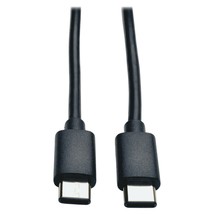 Tripp Lite - TRPU040006C - USB 2.0 Gold Cable, USB Type-C Male, 6 ft. - Black - $15.95