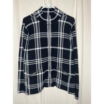 Vintage 2000s Lauren Ralph Lauren Black Plaid Minimalist Academia Jacket... - $45.00