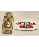 Looney Tunes Taz Railroad Pocket Watch 1994 Armitron W/Collector Case No... - $44.54