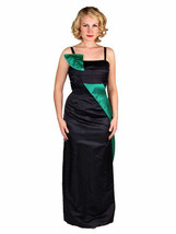 Stunning VTG  Wiggle Cocktail Formal Gown Blue/Green Silk 1950S 34-26-38 Provena - $222.75