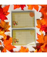 Vintage 2 Pkgs 8 Cards Each Recipe Postcards Fall Thanksgiving Horn Of P... - £14.83 GBP