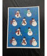 Hallmark Christmas Vintage Sticker Sheet Snowman 1 Sheet - $7.14