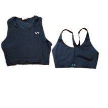 Lot of Two Women&#39;s Black Sports Tops Under Armour and Take Life Further Size M - £19.78 GBP