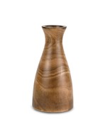 Beauty in Nature Natural Brown Stain Mango Tree Wood Bottle Shaped Vase - £25.83 GBP