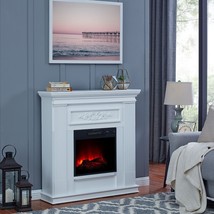Electric Fireplace Heater Remote Adjustable Heat Flame Heats 400 square feet  - £288.78 GBP