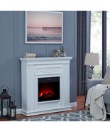 Electric Fireplace Heater Remote Adjustable Heat Flame Heats 400 square ... - £293.29 GBP