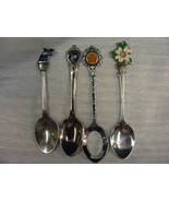 Vintage Collector Spoons 4 Different 17-d - $14.84