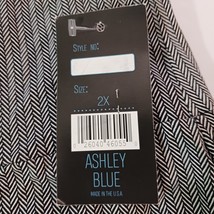 Ashley Blue SKTX Women's 2X Black & White A-Line Pull-On Elastic Waist Skirt image 7