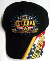 United States US Veteran Served Proudly Embroidered Logo Military Hat Ca... - £6.27 GBP