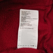 Adidas TROY Men's Red Cotton Blend Drawstring Hoodie Sweatshirt Size Small image 6