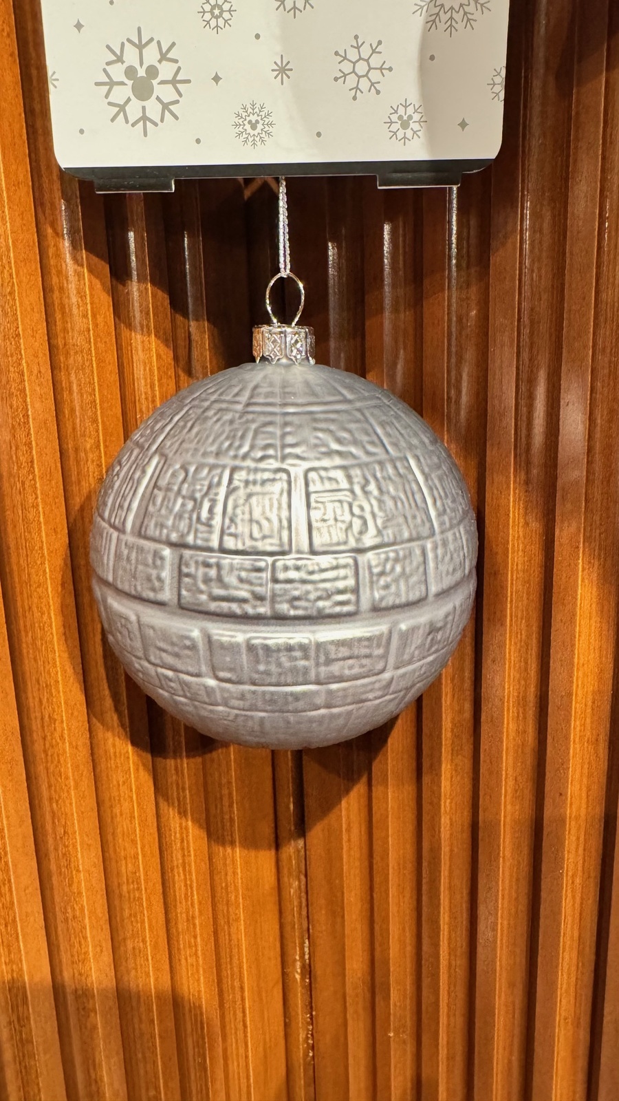 Disney Parks Star Wars Death Star Glass Ornament NEW - $44.90