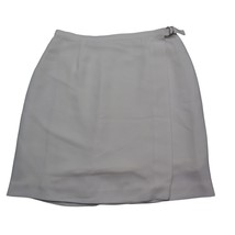 Morgan Taylor Studio Skirt Womens 12 White Plain Flat Front Pencil Cut - £14.73 GBP