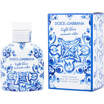 D &amp; G Light Blue Summer Vibes By Dolce &amp; Gabbana Edt Spray 2.5 Oz - £54.10 GBP