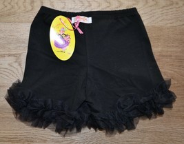Kaiya Eve Size 2 Ruffled Black Girls Shorts, - £10.15 GBP