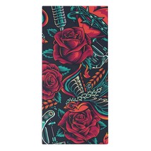 Mondxflaur Retro Rose Hand Towels for Bathroom Hair Absorbent 14x29 Inch - £10.44 GBP