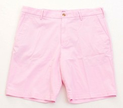 Izod Saltwater Pink Relaxed Classics Stretch Flat Front Shorts Men&#39;s NWT - £41.10 GBP