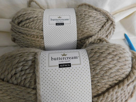 Buttercream Luxe Craft Alpaca Taupe lot of 2 Dye Lot 632910 - £15.17 GBP