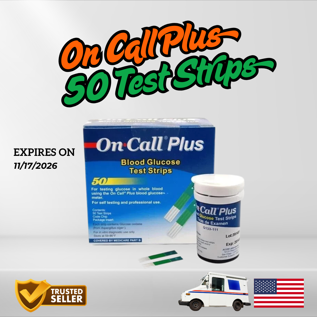 50 ON CALL PLUS DIABETIC TEST STRIPS (EXP Nov 17 2026) SHIPPING FROM USA - $14.99