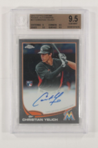 2013 Topps Chrome Rookie Autograph Christian Yelich BGS 9.5 Gem Mint #CY - £169.81 GBP