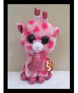 Ty Beanie Boos Sweetums Big Pink Glitter Eyes 6&quot; NEW - $13.56 CAD