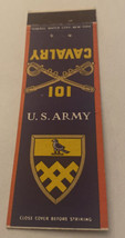 Vintage Matchbook Cover Matchcover Military US Army 101 Calvary - £2.98 GBP