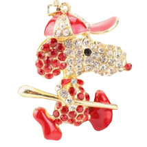 NEW NWOT Snoopy Dog Pendant Necklace Gold Gift US Shipping - £6.01 GBP