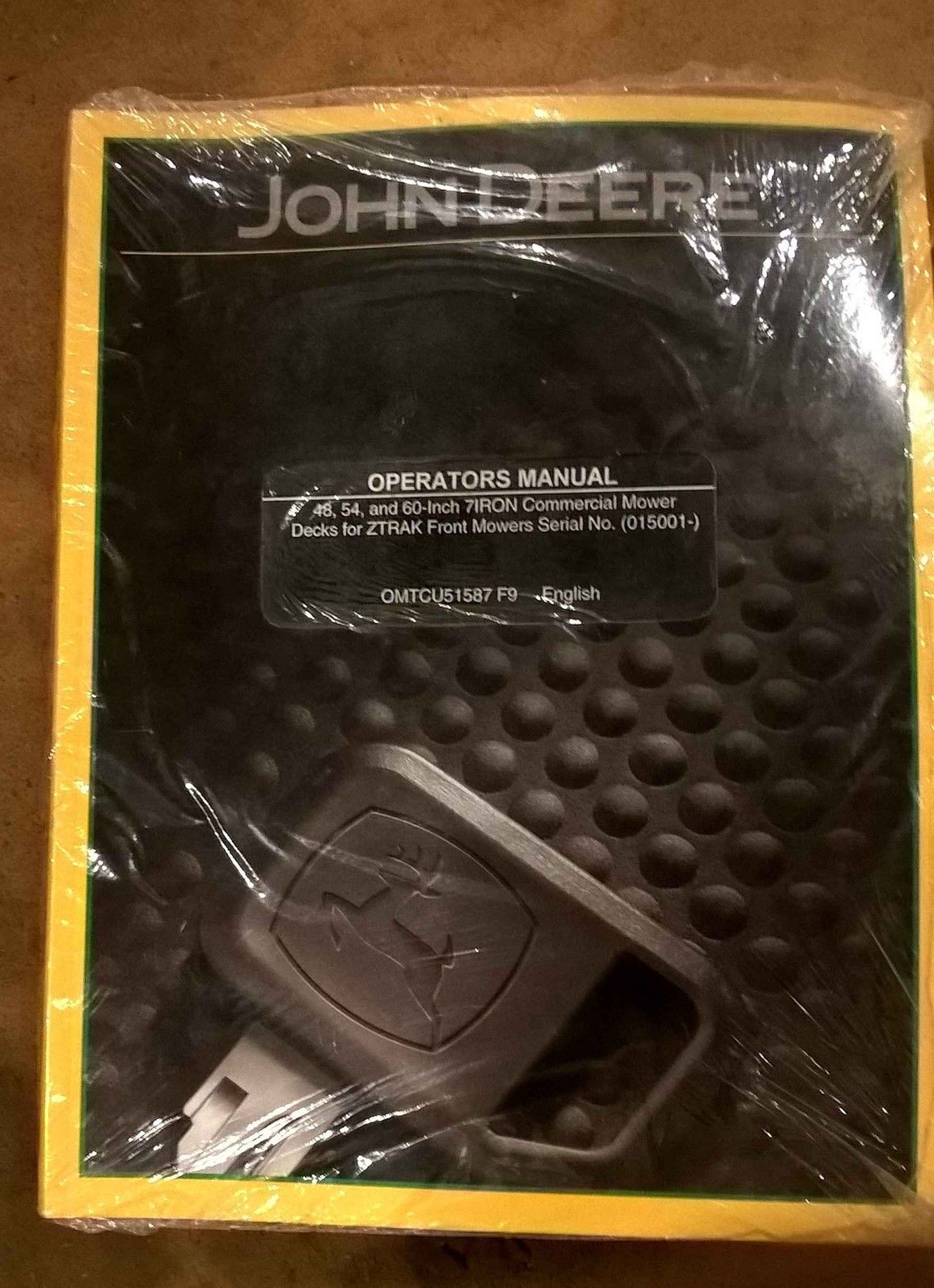 JD John Deere 48,64,60-inch 7iron Ztrak Mower deck Operators Manual OMTC... - $29.95