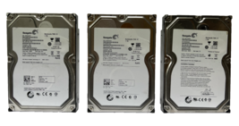 Lot of 3 Seagate 1TB SATA 3.5&quot; Hard Disk Drive 7200RPM ST31000524AS - £36.55 GBP