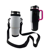 Sublimation Blank Neoprene 40oz tumbler tote pouch holder with adjustabl... - $109.88 MXN