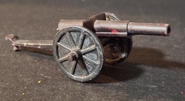 VINTAGE FIELD GUN CANNON ARTILLERY DIECAST METAL 3 INCH SOLID WHEELS TOY... - $129.23 MXN