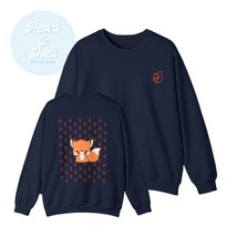 Womens mens fox sweatshirt, white, black, gray, navy, S, M, L, XL, 2XL - £55.08 GBP