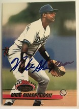 Mike Sharperson (d. 1996) Signed Autographed 1993 Topps Stadium Club Baseball Ca - £11.98 GBP