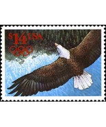 1991 $14 Express Mail: Eagle in Flight, Pane Single Scott 2542 Mint F/VF NH - $454.76 MXN