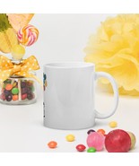 Girl with Balloon A Personalized Custom White Glossy Mug Coffee Cup - $30.46 CAD+
