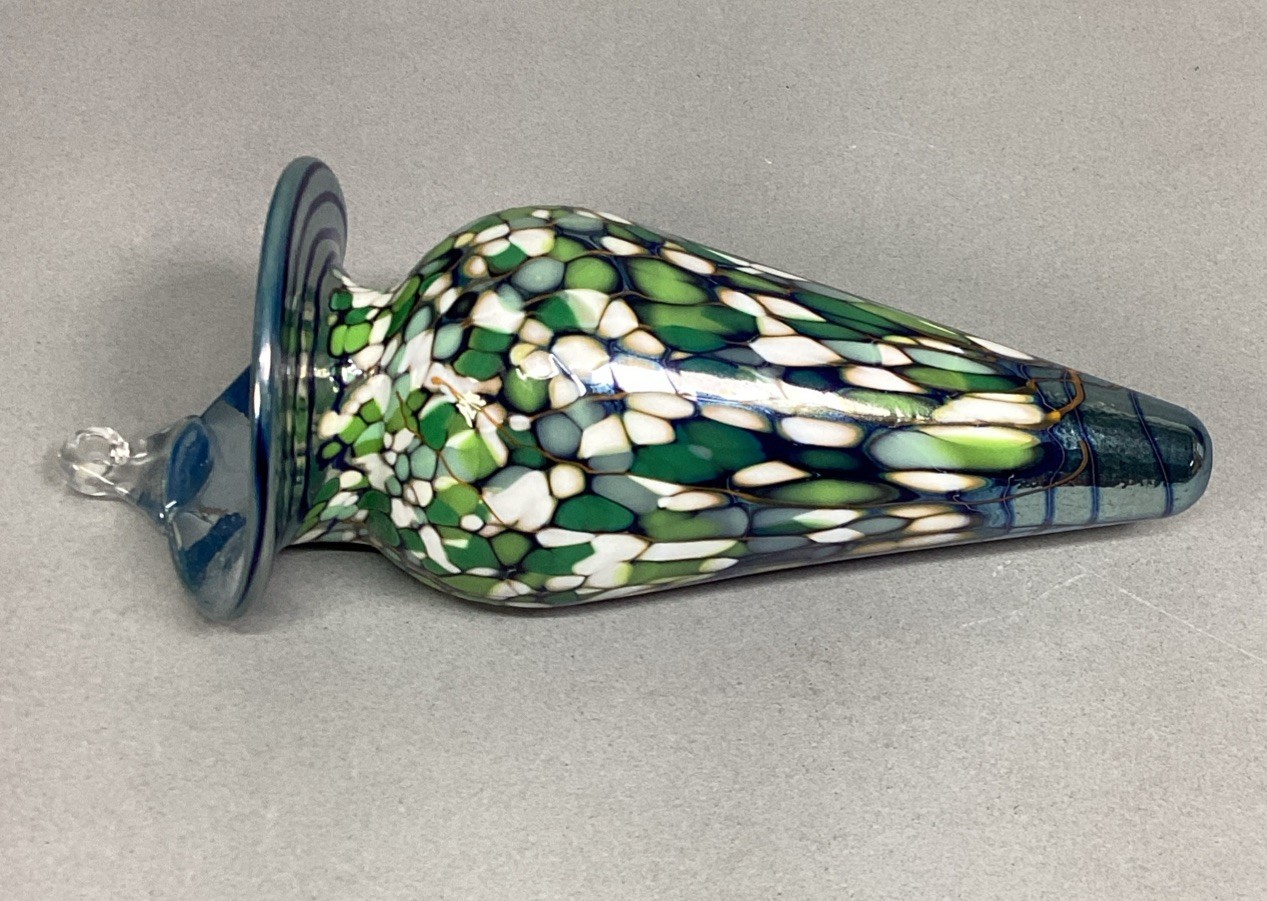 Vintage Murano Art Glass Multicolored Wall Vase - 8”L - $24.74