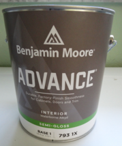 Benjamin Moore 1 Gallon Advance Super White Interior Semi Gloss Paint - £58.99 GBP