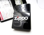 Box Design Titanium Plate For Real Engraved Zippo 2003 MIB Rare - $109.00