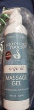 Soothing Touch Massage Gel Organic, Unscented, 8 Ounce - £15.52 GBP