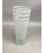 Large Glass Striped Vase - 13 1/4”H - $27.05 CAD