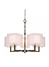 Hampton Bay Angelina 5-Light Hanging Rust Chandelier ( 17118-026 ) - £39.95 GBP