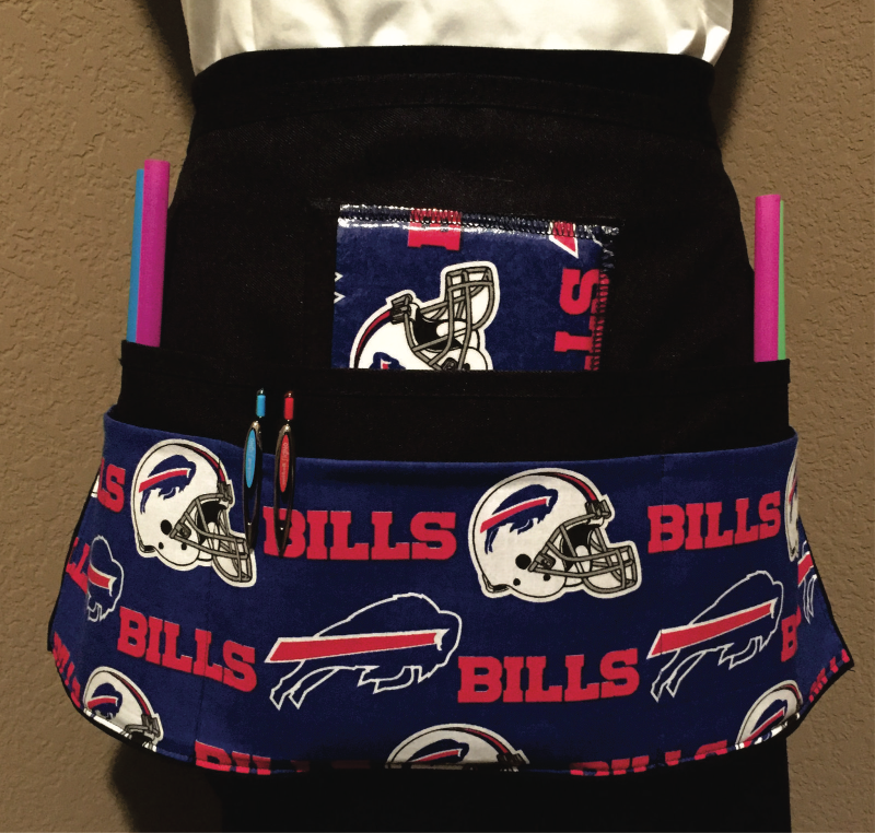 6 Pocket Waist Apron / NFL Buffalo Bills - $19.95