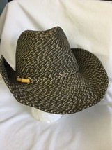 Nine &amp; Co Nine West Women Brown Woven Sun Hat Beach Wired Edge  One Size - $24.74